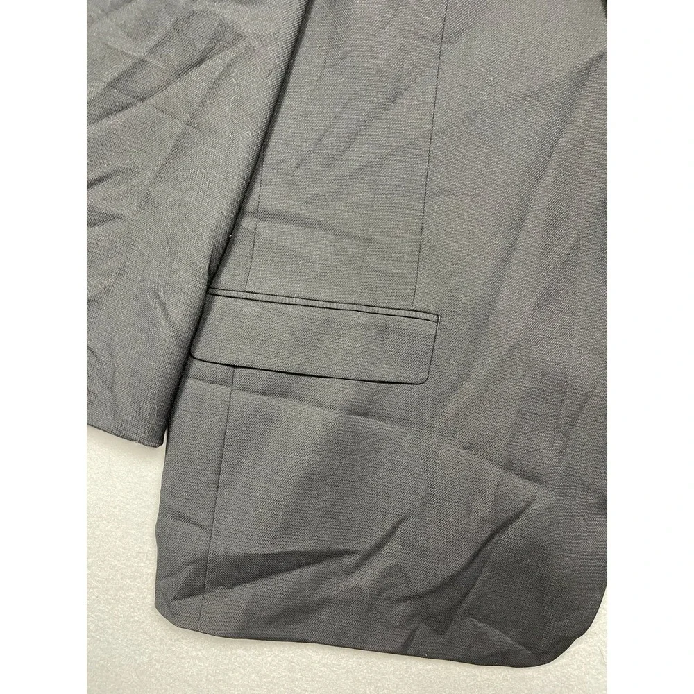 Michael Strahan Blazer Wool Blend Charcoal Black 50R Mens